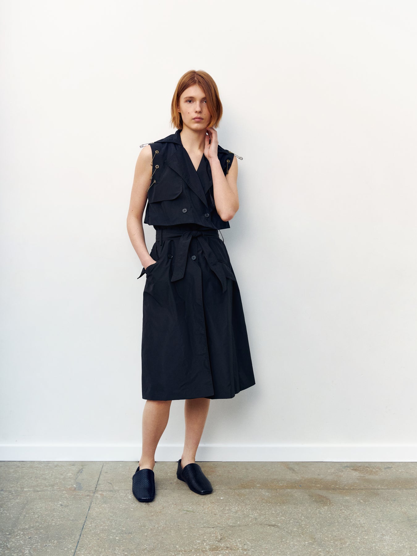 Black 5in trench coat