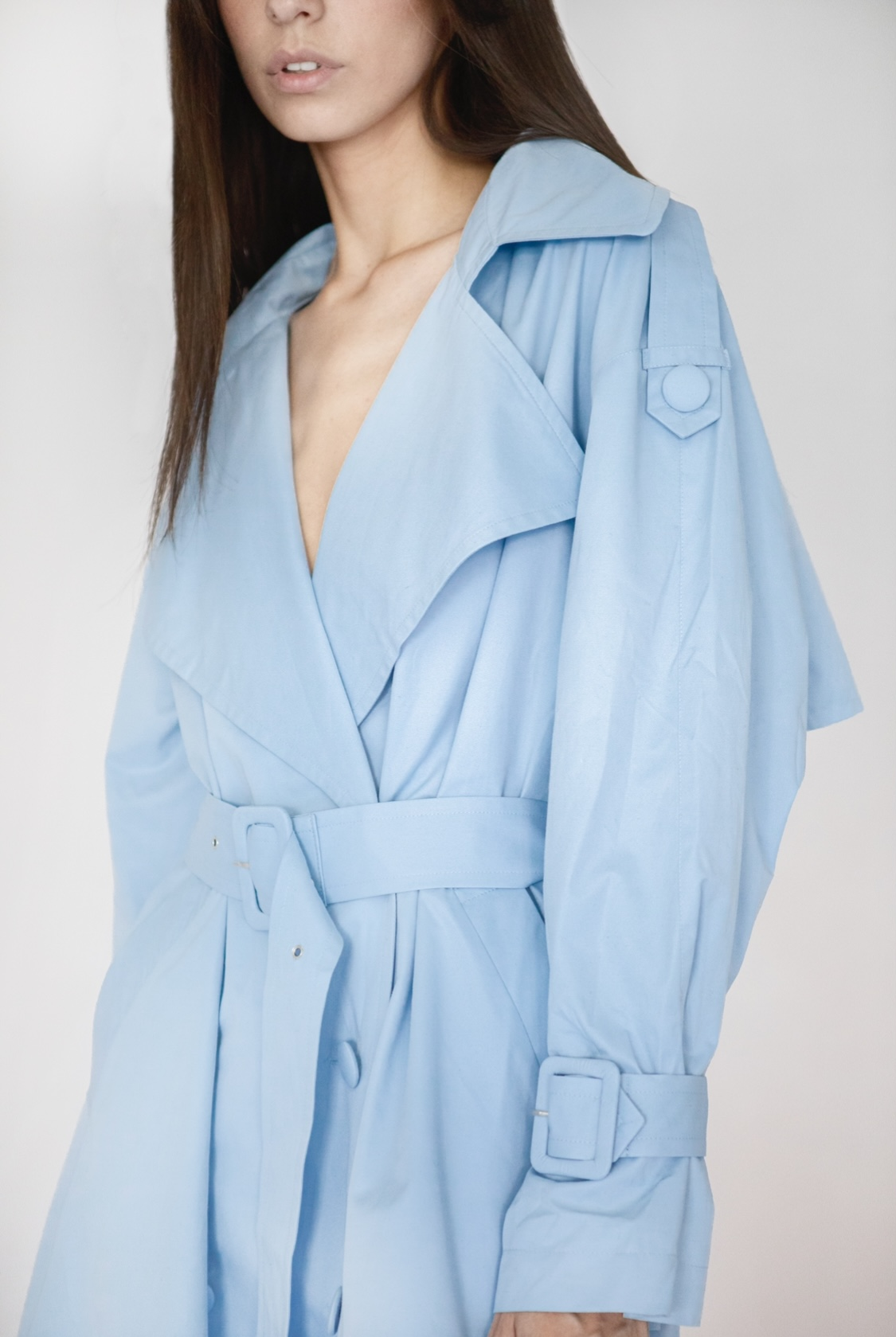Skyblue trench coat