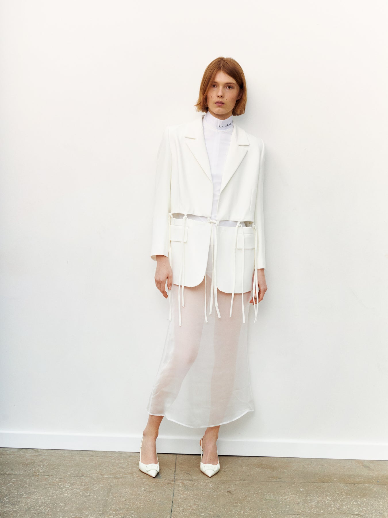 Cut-out Jacket | White