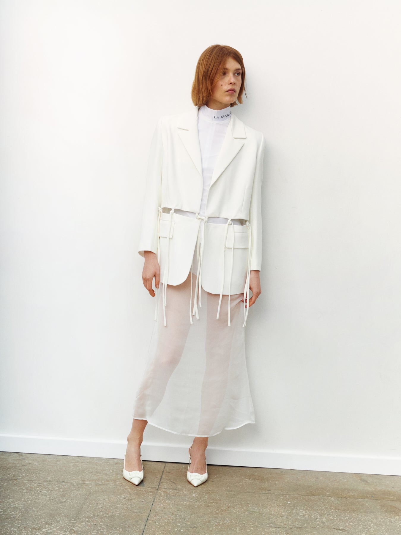 Cut-out Jacket | White