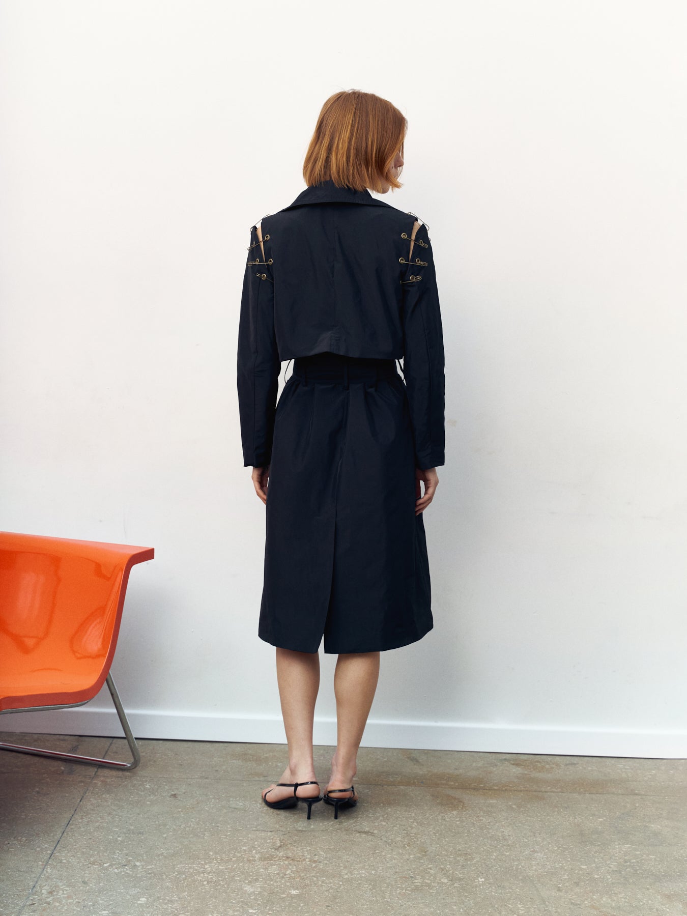 Black 5in trench coat